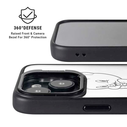 Looney Tunes Porky Thats All Folks Grid iPhone 14 Kickstand Case